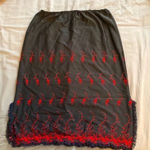 Vintage embroidered slip